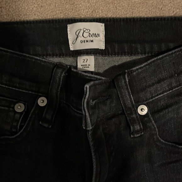 J Crew black washed skinny jeans - Picture 2 of 3